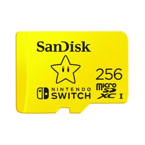 SanDisk Nintendo Switch MicroSD Memory Card - 256GB  (UP TO R100/W90 MB/s)