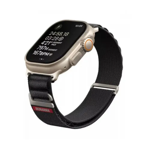 SKINARMA (Kobu ) For Apple Watch Strap 49/45/44MM - Black
