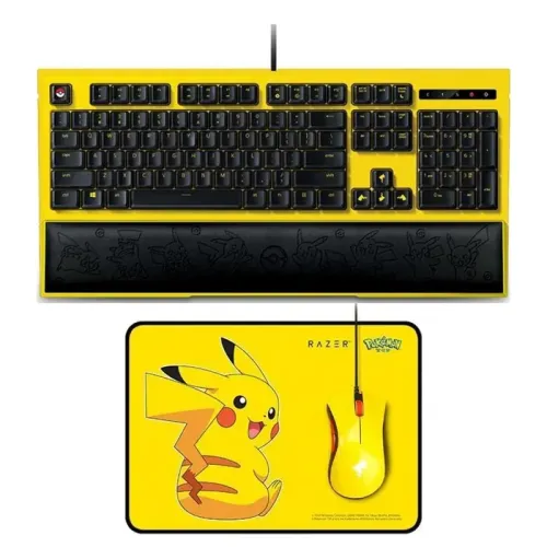 Razer x Pokemon Pikachu Edition Bundle (Keyboard Mouse and Mouse Pad)