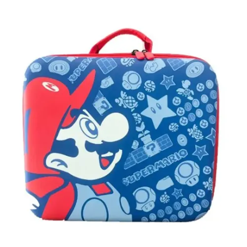 N.Switch OLED Deluxe Protective Hard Shell Carry Bag Carrying Case - All-in-ONE - Super Mario