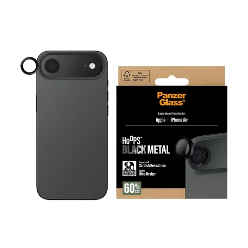 PanzerGlass Hoops Camera Lens Protector Black iPhone Air