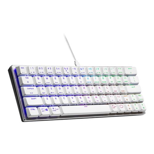 Cooler Master SK620 Low Profile Mechanical Keyboard (White) -Blue Switch - US Layout