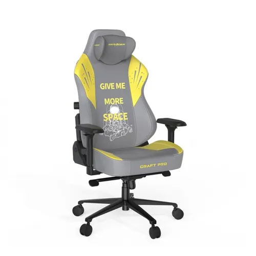 Dxracer Craft Pro Astronaut Gaming Chair - Grey/yellow
