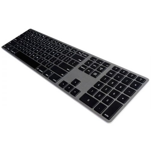 Matias Wireless Aluminum Keyboard With Backlit For Pc - Space Gray