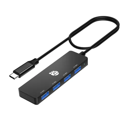 Yuanshan Usb-c To 4-port Usb Hub - Black
