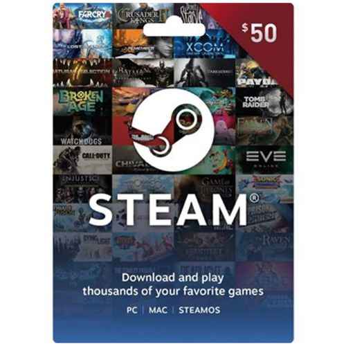 Steam Wallet Gaming Card- $50 (US)-card