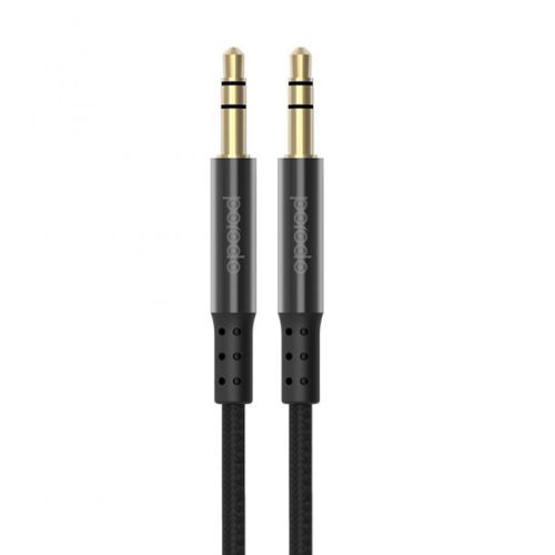 Porodo Metal Braided AUX Cable 1.2m - Black