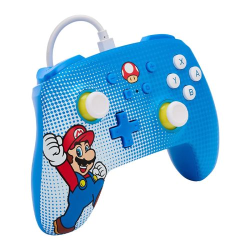 Nintendo Switch: PowerA Super Mario Enhanced Wired Controller - Mario Pop Art