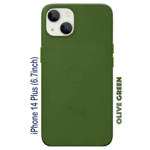 Goui iPhone 14 Plus (6.7inch) Magnetic Case with Magnetic Bars - Olive Green
