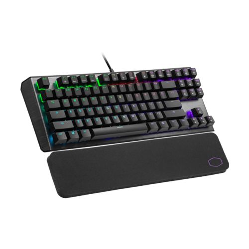 Cooler Master CK530 V2 Tenkeyless RGB Mechanical Gaming Keyboard and Wrist Rest - (AE Layout) - Red Switch