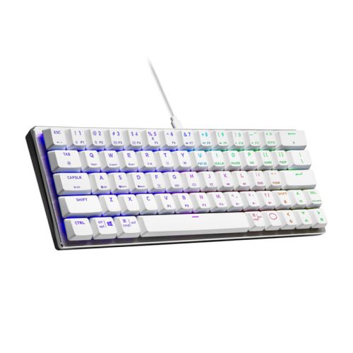 Cooler Master SK620 60% Mechanical Keyboard with Red Switches (Silver White)