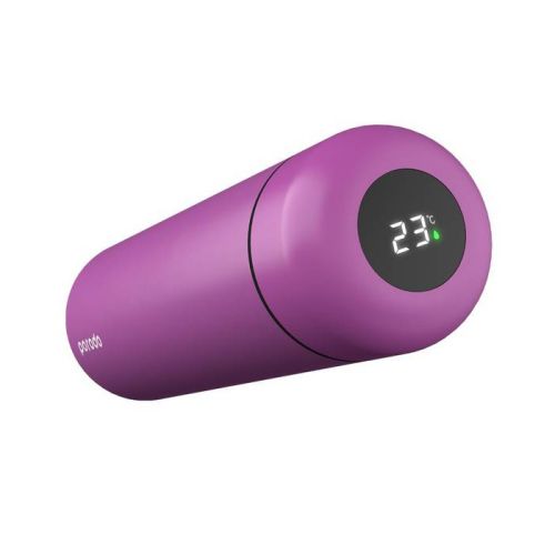 Porodo Smart Water Bottle With Temperature Indicator 500ML - Pink