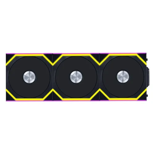 LIAN LI UNI FAN SL Wireless Reverse Blade 120mm ARGB Case Fans (3 Pack) - Black