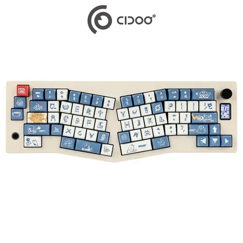 Cidoo Abm066 Alice Tri-mode Tft-lcd Mechanical Keyboard
