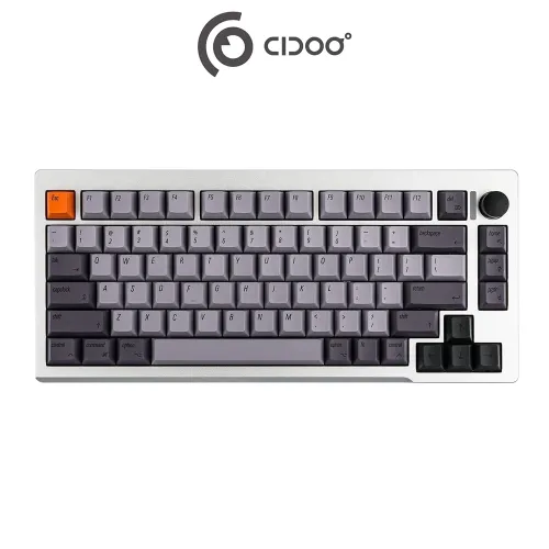 Cidoo C75 Quick Trigger Mechanical Wired Keyboard With Magnetic Switch - Silver (English)