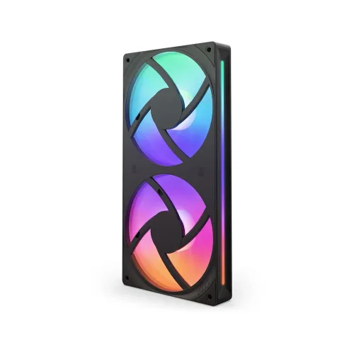 NZXT F240 RGB CORE - 2 x 120mm Single Frame Case Fan - Black