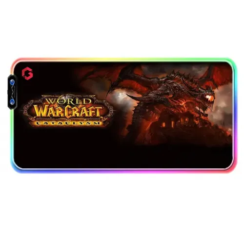 GAMEON Gaming Mousepad With RGB Lighting (900x400x3mm) - World Of Warcraft: Cataclysm Edition