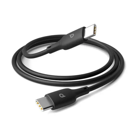 Porodo Blue Type-C to Type-C 60W Durable Fast Charge & Data Cable 1m/3.2ft - Black