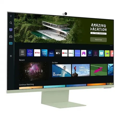 Samsung M8 32" UHD Monitor with Smart TV Experience and Iconic Slim Design - Green