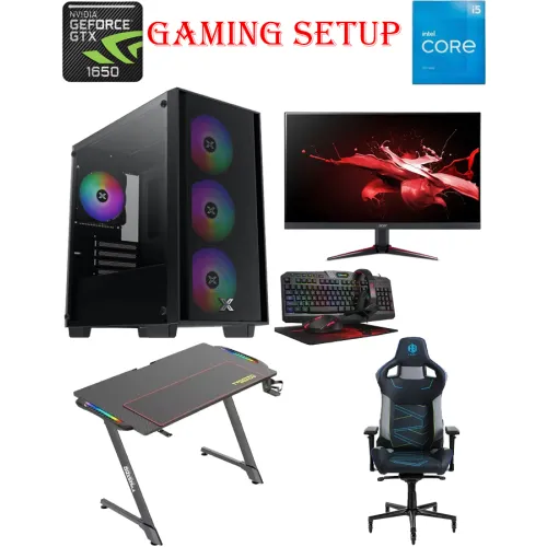 Xigmatek Nyx Intel Core I5-11th Gen Gaming Pc With Monitor / Table / Chair / Gaming Kit Bundle Offer