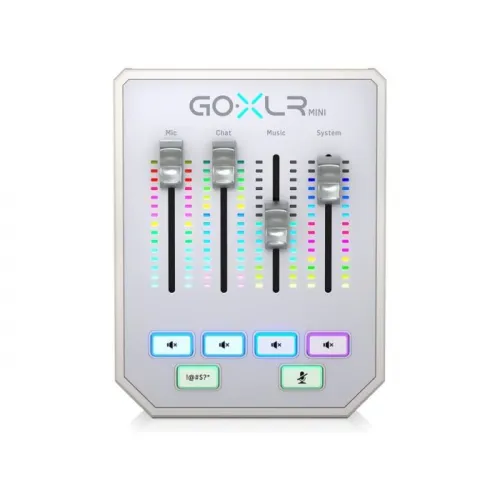 Tc Helicon GoXlr Mini Online Broadcast/streaming Mixer With Usb Audio Interface - White