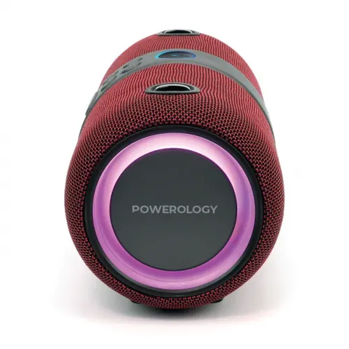 Powerology Cypher Portable Stereo Speaker - Red