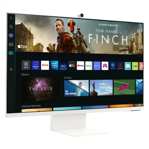 Samsung M8 32" UHD Monitor with Smart TV Experience and Iconic Slim Design - White