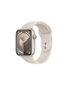 Apple Watch Series 9 Gps 41mm Starlight Aluminium Case With Starlight Sport Band - S/m