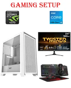 Darkflash Drx70 Intel Core I5-14th Gen Gaming Pc With Monitor And Gaming Kit Bundle Offer