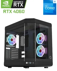 Gameon Valkyrie Intel Core I5-12th Gen Rtx 4060 Gaming Pc - Black