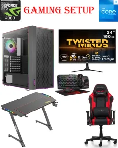 Aerocool Skribble Intel Core I5 - 13th Gen Gaming Pc With Monitor / Table / Chair / Gaming Kit Bundle Offer