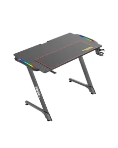 Twisted Minds Z Shaped Gaming Desk Carbon Fiber Texture - Rgb