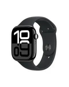 Apple Watch Series 10 Gps + Cellular 46mm Jet Black Aluminium Case With Black Sport Band - M/l