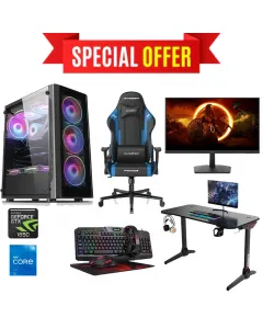 Hestart Gaming Bundle Intel I5 - 11th Gen Gaming Pc With  Gaming Monitor / Desk / Chair / Gaming Kit Bundle