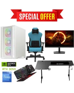 Atx Gaming Bundle Intel I5 - 12th Gen Gaming Pc With  Gaming Monitor / Desk / Chair / Gaming Kit Bundle