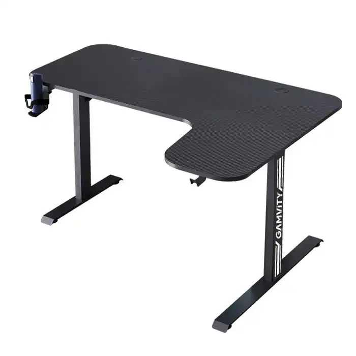 Gamvity Gaming L Shaped Gaming Desk 160x(60-100*)x75cm Rigth