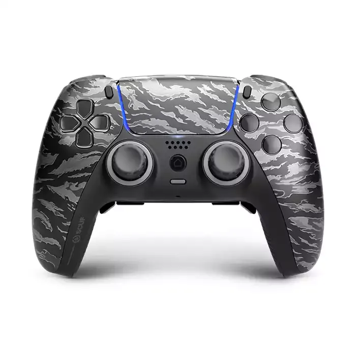 Ps5: Scuf Reflex Fps Wireless Performance Controller - Tigerstripe Black  (Ring-light Gray)