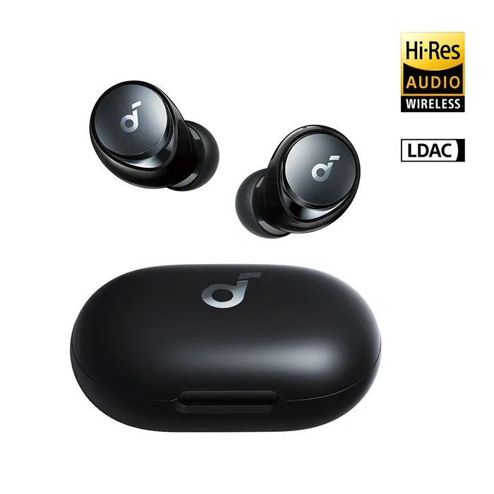 Shop Anker Soundcore Space A40 Long lasting Noise Cancelling Earbuds Black at the best price in Kuwait from Alfuhod