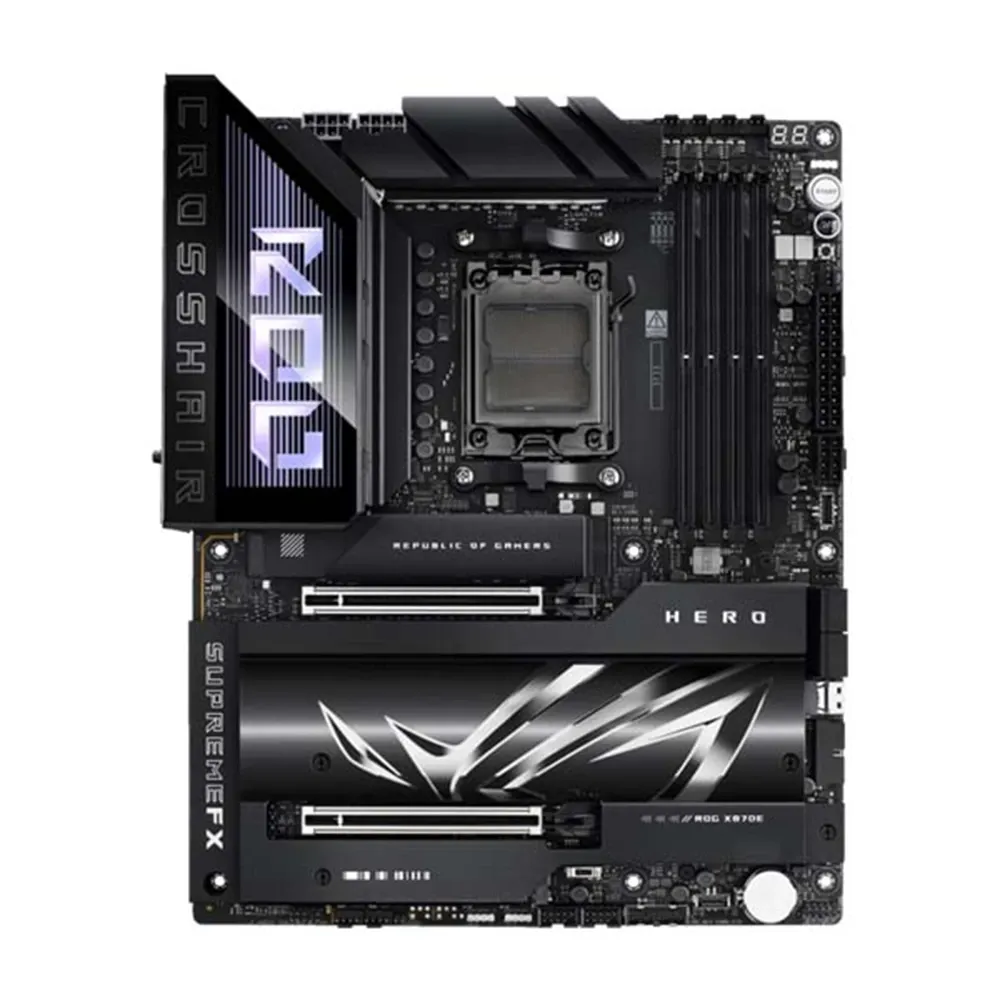 Asus Rog Crosshair X870e Hero Am5 Ddr5 Atx Motherboard Black