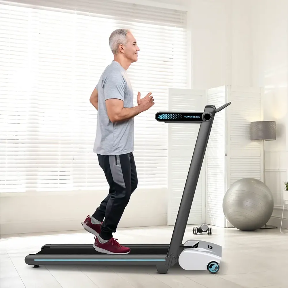 Treadmill Foldable Gym Equipment Powerology Incline Folding