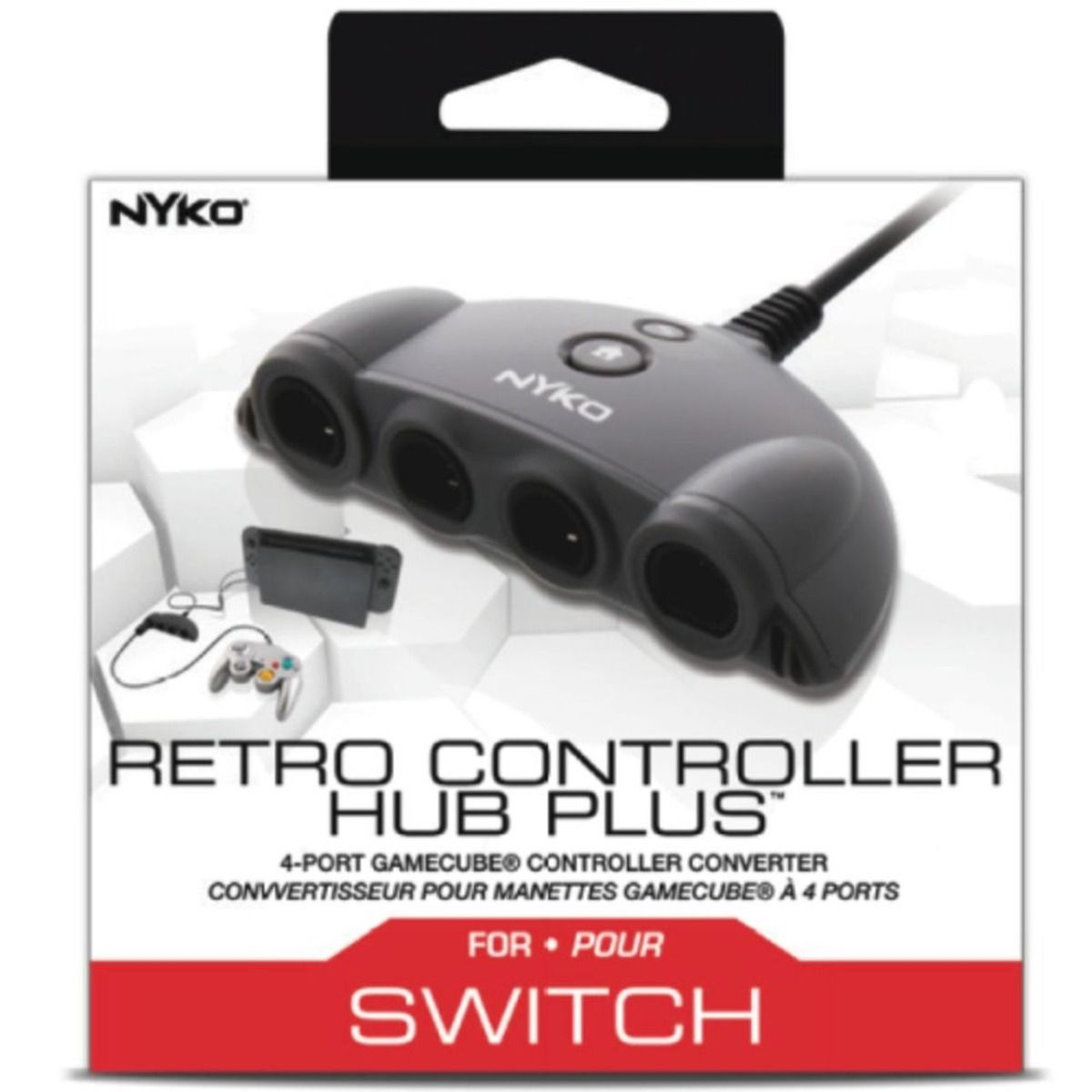 N.S NYKO RETRO CONTROLLER HUB PLUS 4 PORT GAMECUBE