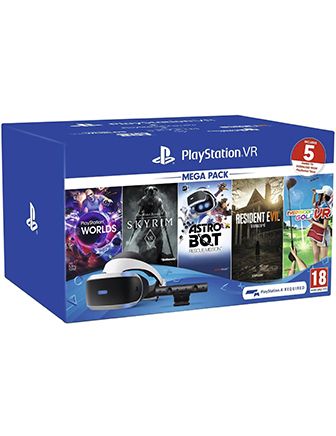 PS4 PLAYSTATION VR MEGA PACK (5 GAMES INCLUDES) R2