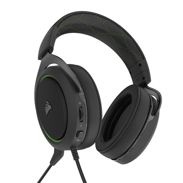 Shop Corsair HS50 PRO STEREO Gaming Headset Green EU at the best price in Kuwait from Alfuhod