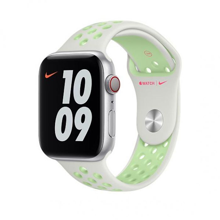 Shop Apple Watch 44mm Nike Sport Band Regular Spruce Aura Vapor Green at the best price in Kuwait from Alfuhod