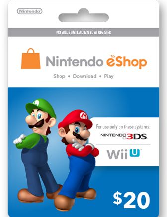 Nintendo eShop $20 Gift Card