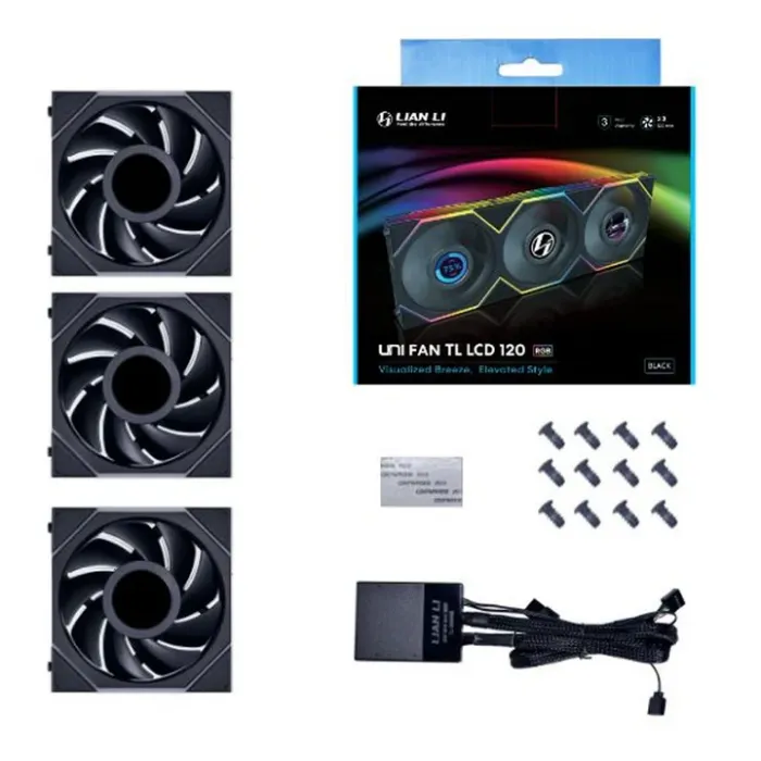 Lian Li Uni Fan Tl Lcd 120mm Argb Cooling Fan With 1.6 Lcd Lian Li Uni Fan Tl Lcd 120mm Argb Cooling Fan With 1.6 Lcd
