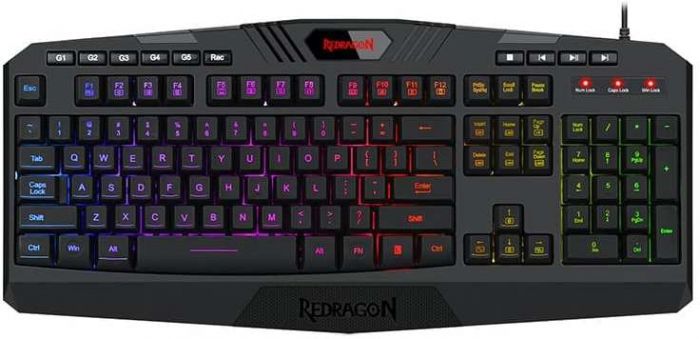 REDRAGON GAMING ESSENTIALS RGB KEYBOARD MOUSE MOUSEPAD HEADSET 4IN1