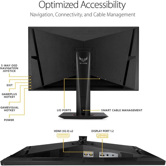 ASUS TUF GAMING VG27AQ GAMING MONITOR 27INCH (165HZ 1MS)