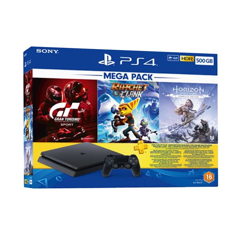 Sony Playstation 4 Slim 500GB Console - Black 3Games (Gran