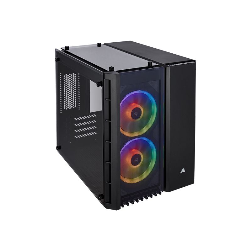 Corsair Crystal Series 280X RGB Micro ATX Case - Black